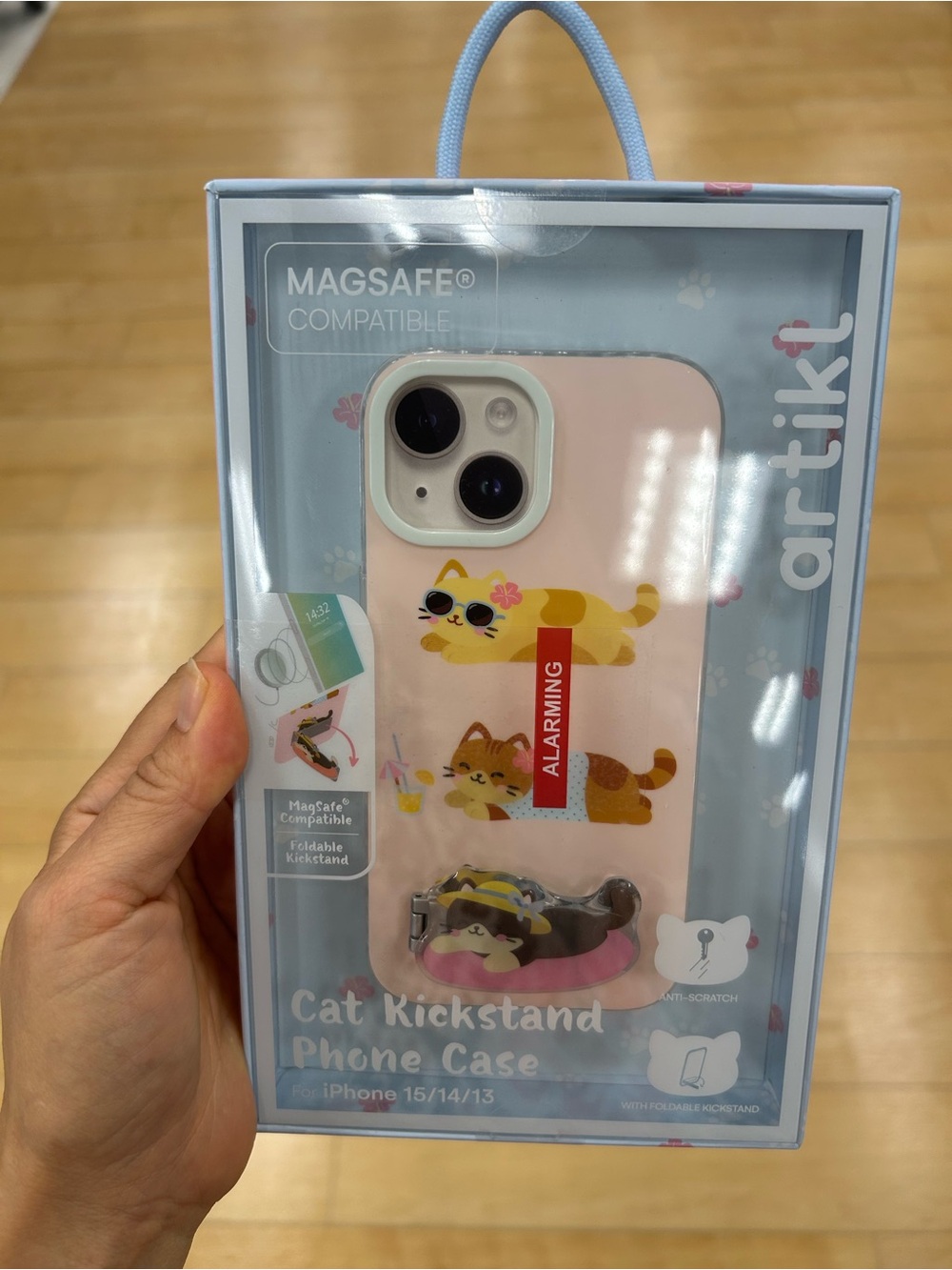 Cat Kickstand Phone Case for iPhone 13/14/15